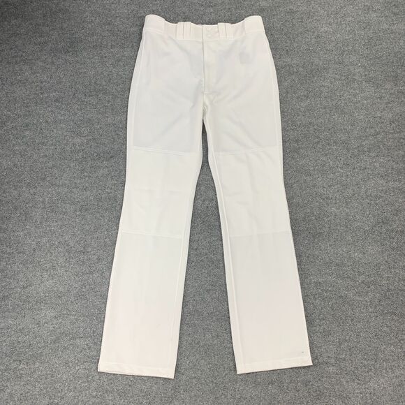 Mizuno Baseball Pant Mens XL Extra Large White Flex Waistband Belt Loops - Picture 2 of 14